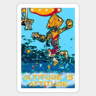 Basketball Altitude is Attitude Jump p3 Sticker